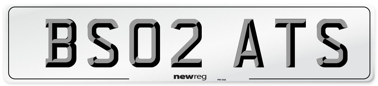 BS02 ATS Number Plate from New Reg